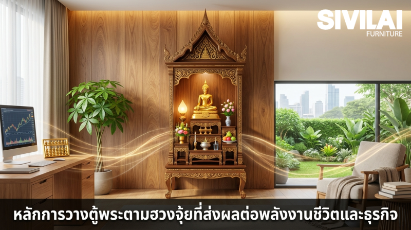 หลักการวางตู้พระตามฮวงจุ้ยที่ส่งผลต่อพลังงานชีวิตและธุรกิจ