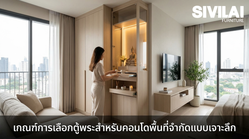 เกณฑ์การเลือกตู้พระสำหรับคอนโดพื้นที่จำกัดแบบเจาะลึก